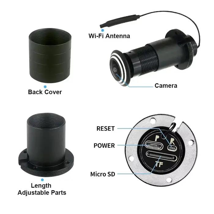 Caméra de sécurité PEGATAH 4 mégapixels avec détection de mouvement et audio bidirectionnel pour surveillance intérieure résistante aux agressions occasions spéciales à offrir