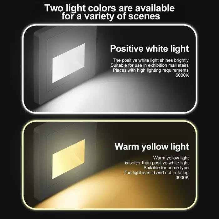 Encastré Led escalier lumière 180-220V applique murale éclairage étape