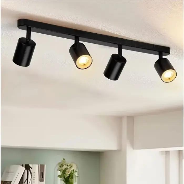 Plafonnier LED GU10 avec 1/2/3/4 Têtes
