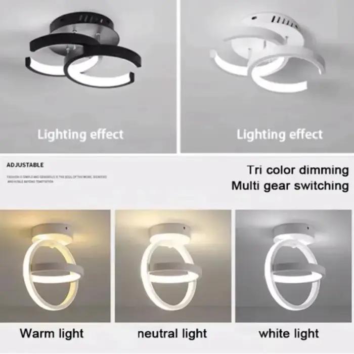 LED bande allée plafonniers moderne minimaliste salon lampes pour balcon entrée escalier décor à la maison formes multiples