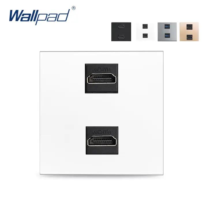Double prise HDMI, touche de fonction pour Module uniquement 52x52mm