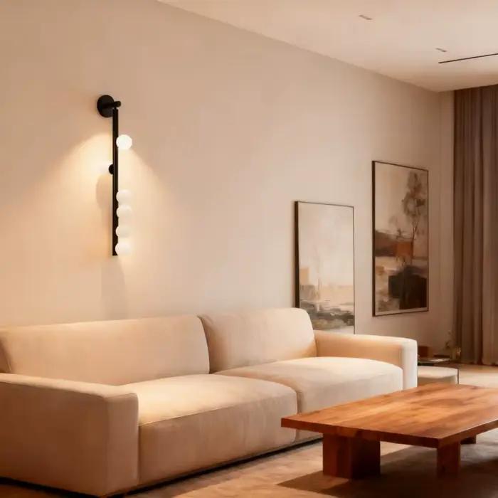 Designer hôtel Clubhouse Villa salon TV mur fond applique murale nordique entrée chambre tête de lit lumière LED