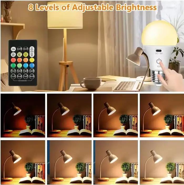 Ampoule Led Rechargeable couleur rvb
