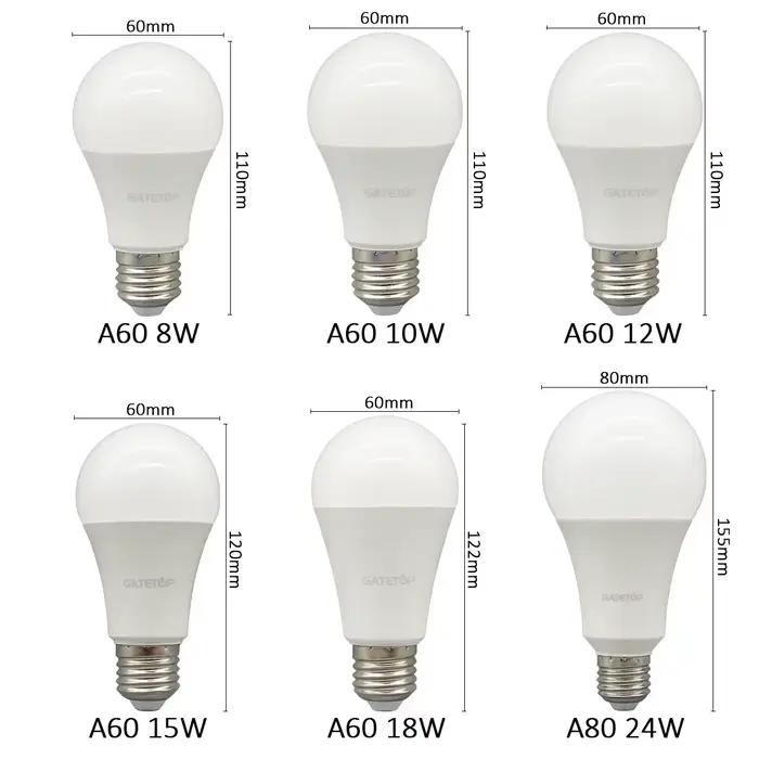 Ampoule LED à base E27 B22, 3 couleurs réglables, AC110V 220V, 3CCT (3000K 4000K 6000K), fonction mémoire, réinitialisation de la température de couleur, 1 à 20 pièces