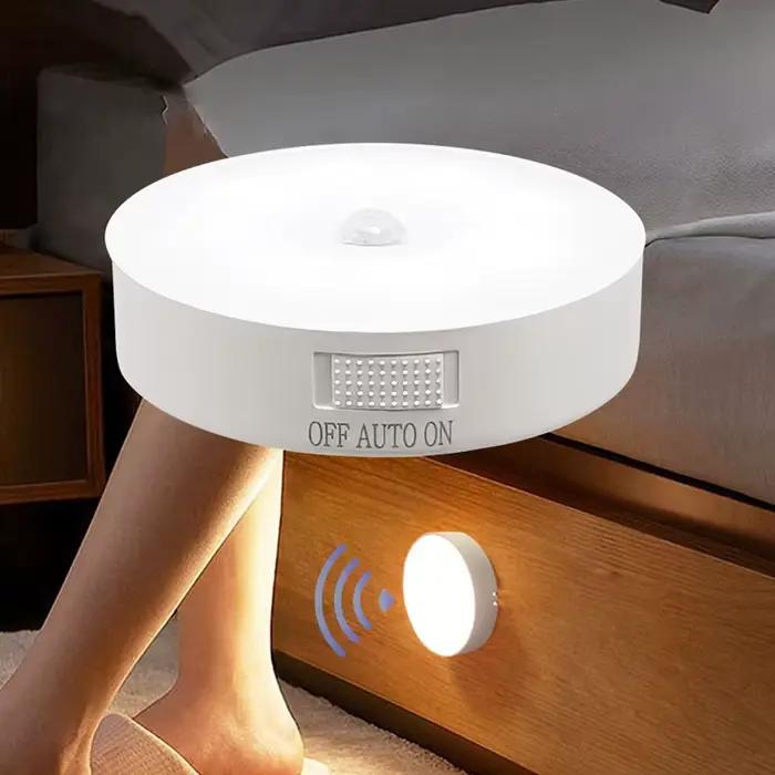 Capteur de mouvement lumière USB Rechargeable veilleuse lampe à LED pour cuisine chambre escaliers couloir armoire