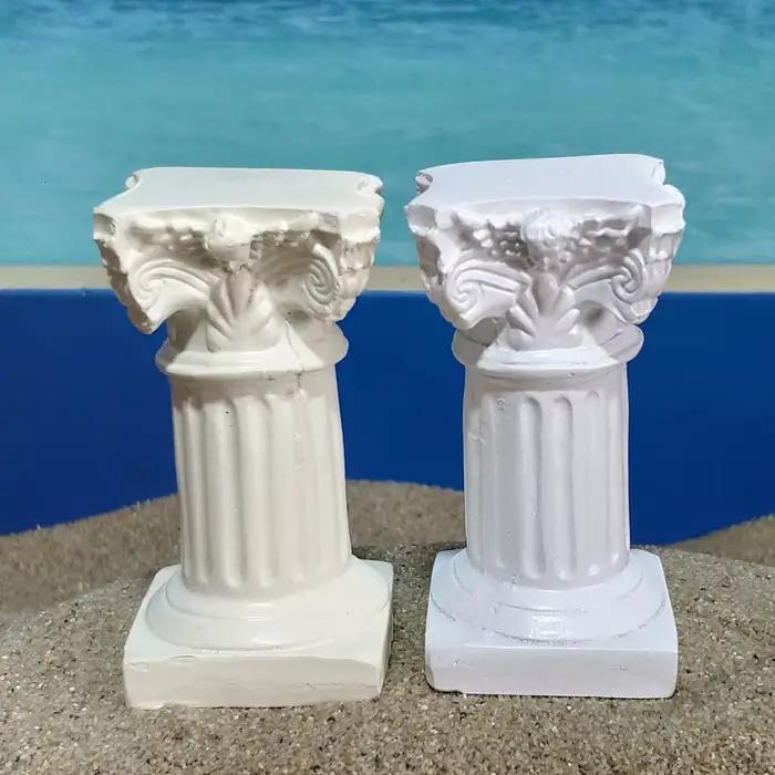 Miniature de modèle de colonne romaine pour la mise en page de paysage de table de sable