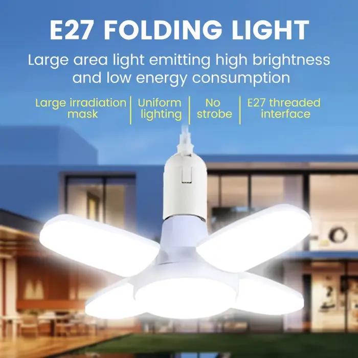Ampoule LED pliable en forme d'éventail E27
