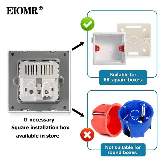 EIOMR – prise de courant ue avec chargement de Type C pour la maison