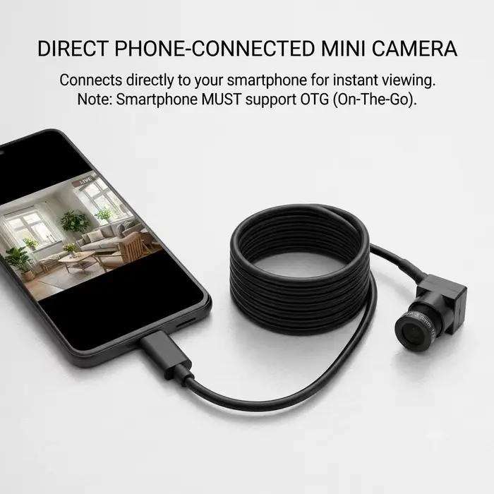 Mini caméra USB OTG 2MP 1080P avec micro