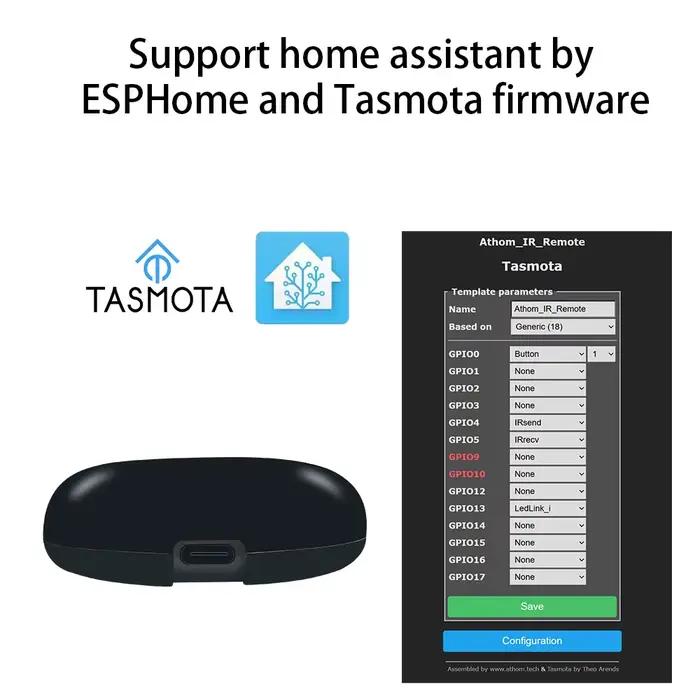 Tasmota MQTT IR télécommande ESP8285 fonctionne avec l'automatisation du programme d'assistant domestique bricolage