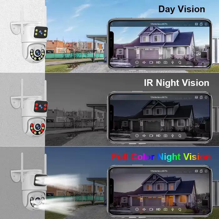 Smar-Caméra de surveillance extérieure PTZ IP WiFi HD 6MP