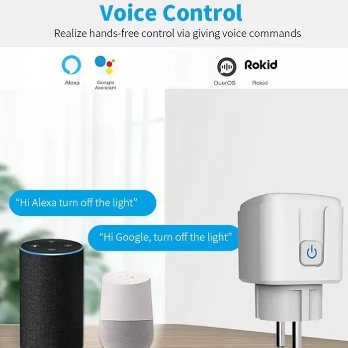 Prise intelligente WiFi EU 16A/20A avec fonction de surveillance de la puissance et de programmation
