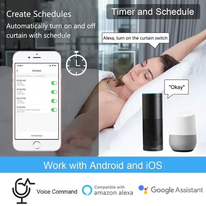 Module de commutateur de volet roulant pour rideau WiFi