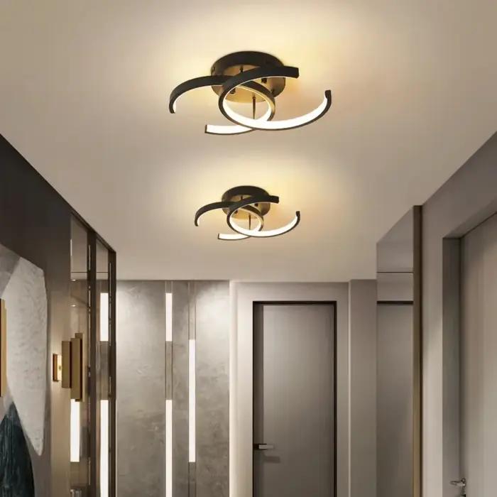 Couloir lumière moderne créatif allée Design hôtel plafonnier lampe balcon