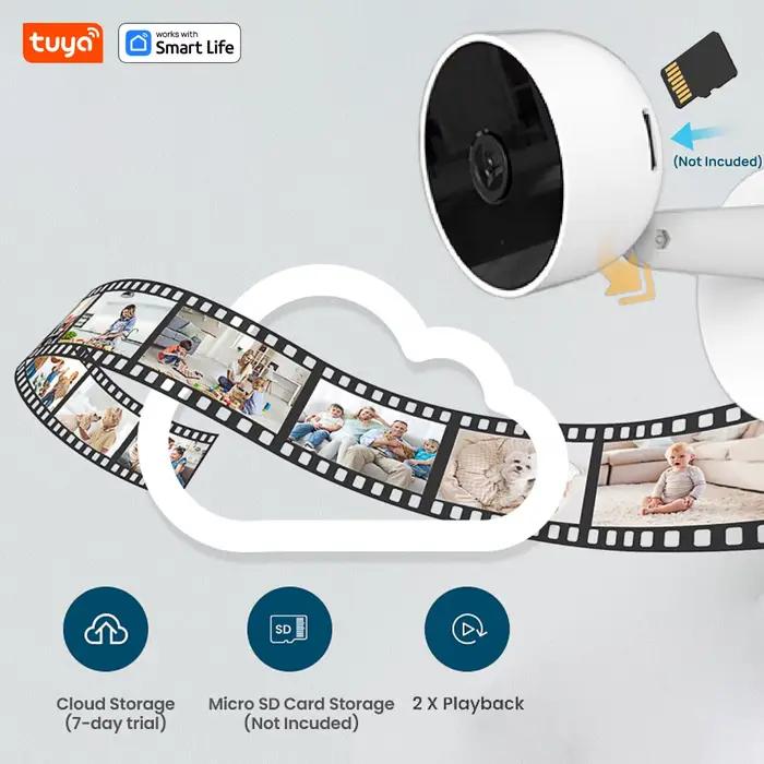 Tuya – caméra de sécurité intérieure intelligente HD 3MP