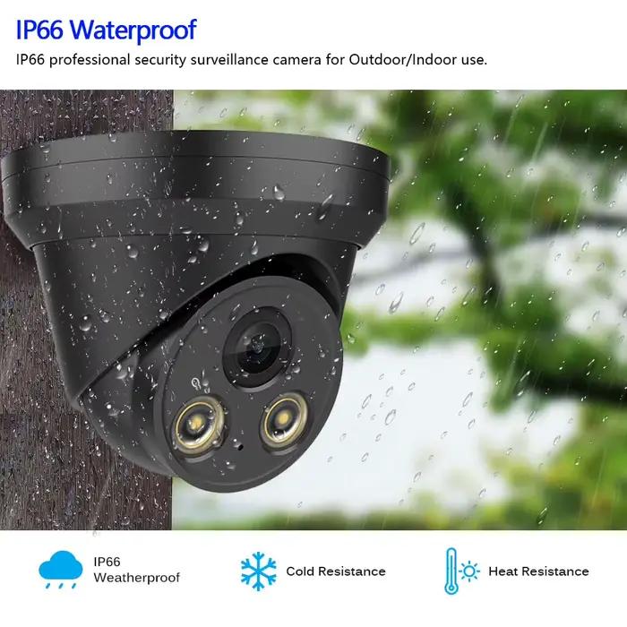 TurnVu-Caméra de surveillance IP PoE HD 8MP (4K)