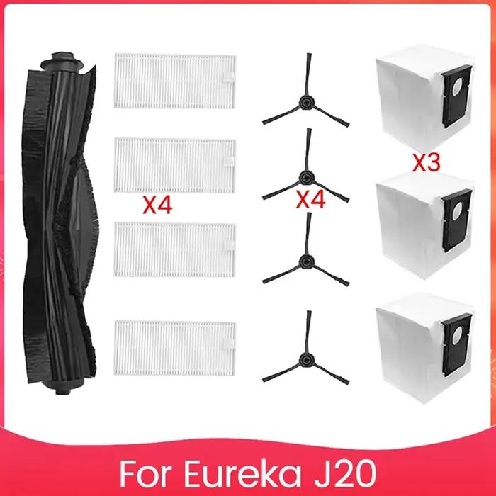 Kit de pièces de rechange souples pour aspirateur Robot Eureka J20