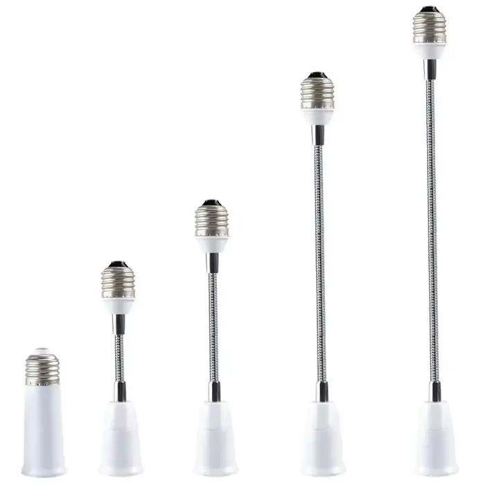 Prolongateur de douille d'ampoule, support de lampe à base rotative, convertisseur d'extension, 12 cm, 20 cm, 30 cm, 40 cm, 50cm