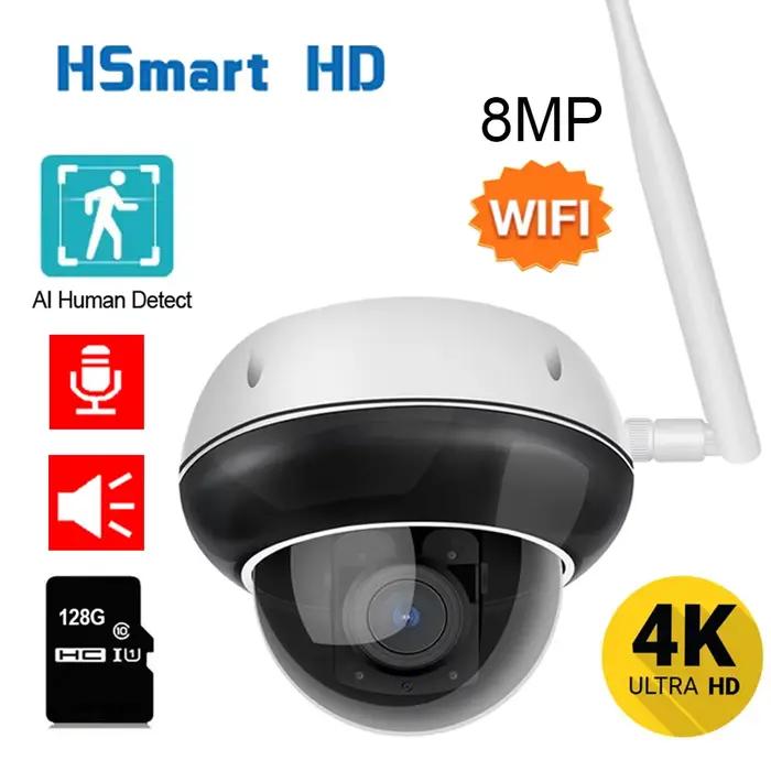 Caméra dôme PTZ suivi humanoïde 4K 8MP HD WiFi