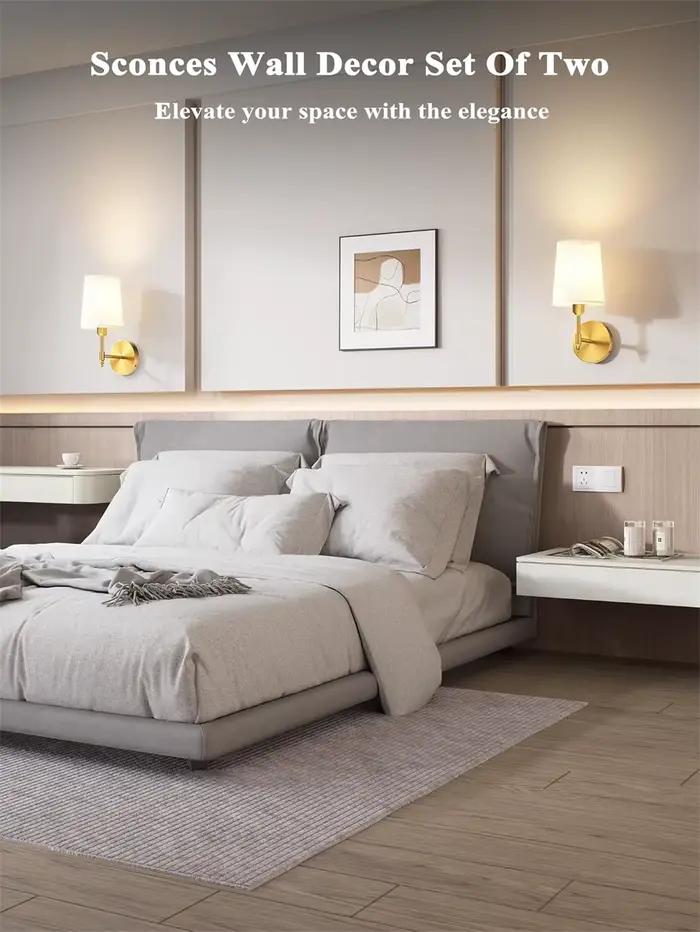 Sans fil rechargeable alimenté par batterie Wall Band 4000mah dimmable amovible ampoule et télécommande 15 couleurs sans fil applique murale pour chambre à coucher salon couloir décoration