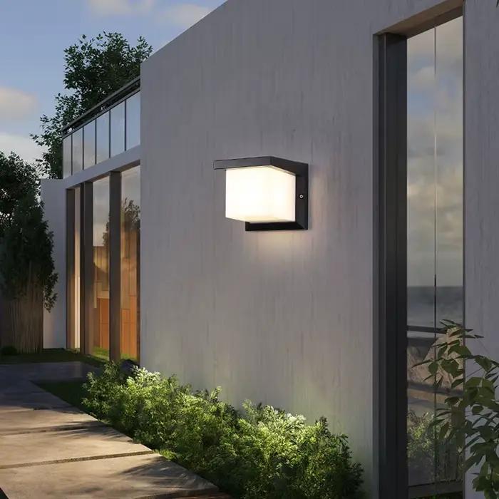 Applique murale extérieure LED moderne E27 étanche IP65 en aluminium porche lumière jardin clôture rue