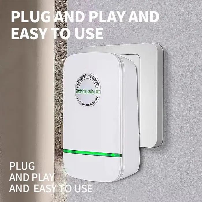 Adaptateur de prise électrique à économie d'énergie vert compatible avec les États-Unis et l'Europe
