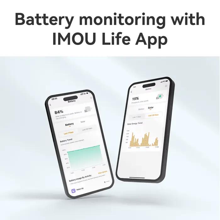 IMOU 3K caméra de sécurité solaire 5MP extérieur sans fil 2.4Ghz WIFI