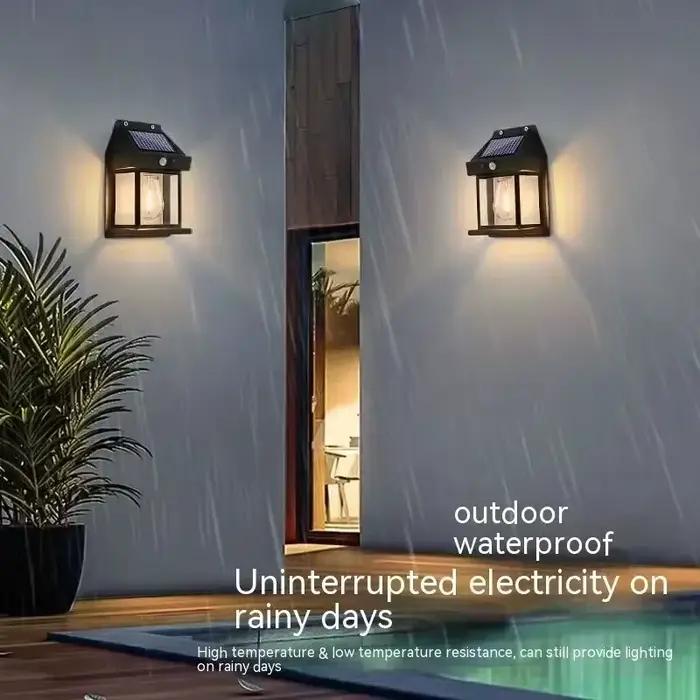 Lampe murale LED solaire extérieure étanche
