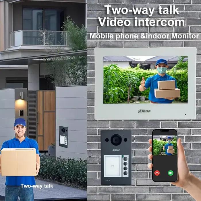 Station de porte de villa Dahua VTO3311Q-WP IP et Wi-Fi 2MP PoE H.265 avec vidéo bidirectionnelle IK08 & IP65