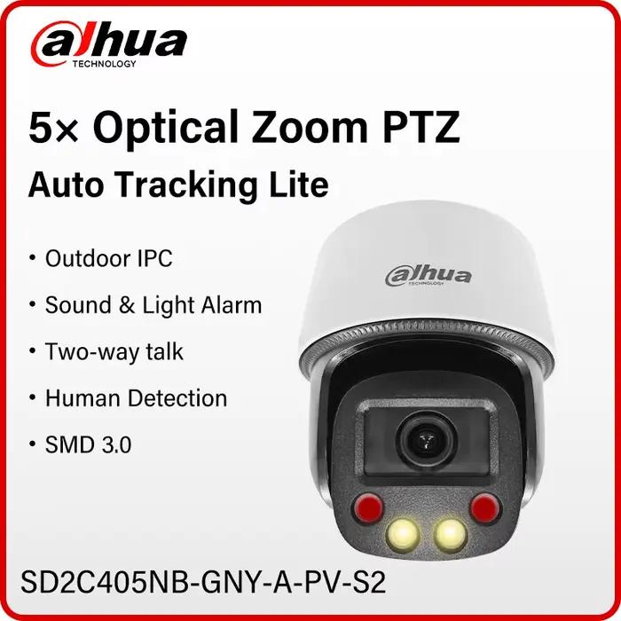 Dahua 4MP caméra PTZ couleur suivi automatique intelligent lumière chaude et son