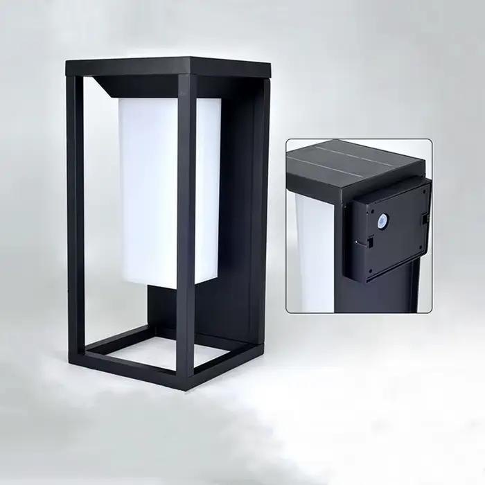 Lampe murale LED solaire extérieure capteur de lumière IP65 étanche jardin porche