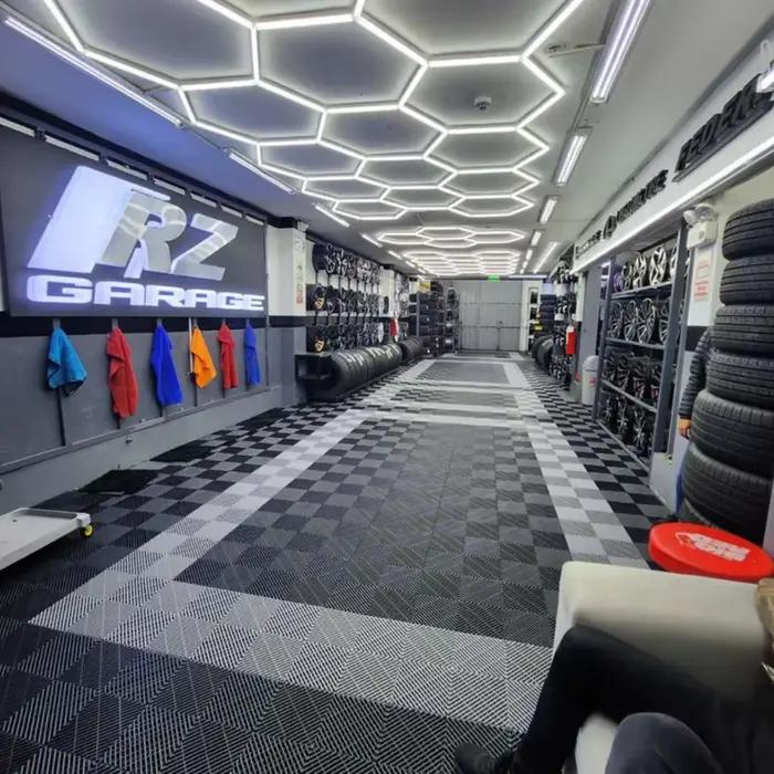 Lumière LED hexagonale pour Garage