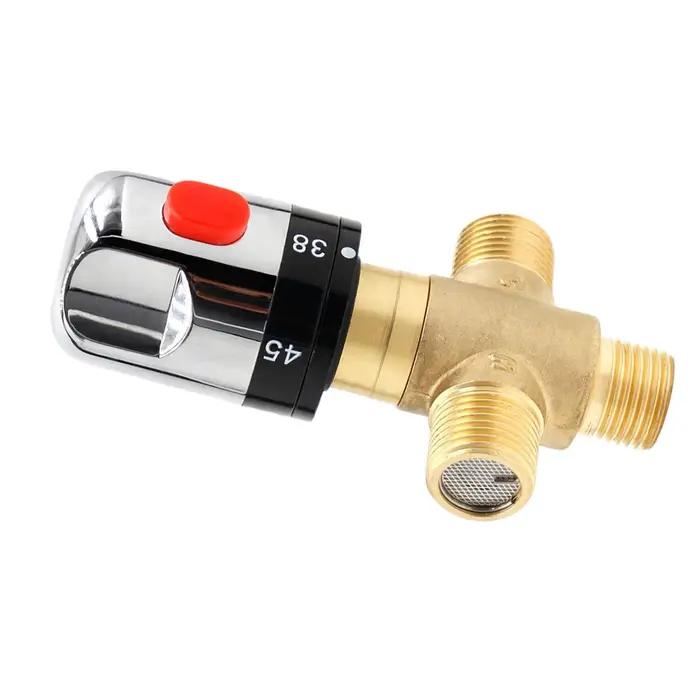Vanne thermostatique de contrôle de température avec dispositif de sécurité pour les tuyaux de refroidissement domestiques