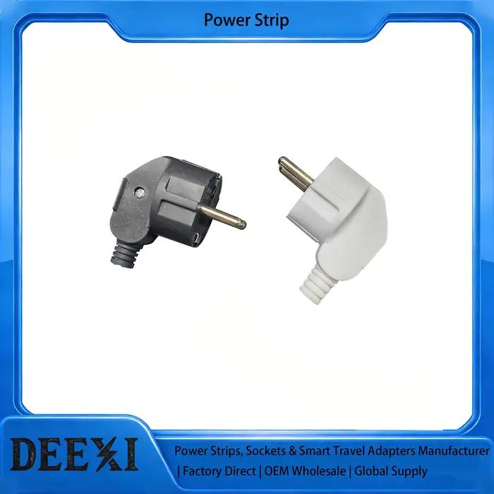 Prise filaire de style européen 4.8mm 16A 250V avec protection contre les surtensions pour installation électrique sécurisée et moderne