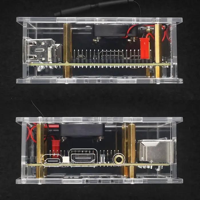 Boîtier en acrylique transparent pour Orange Pi 4 Pro