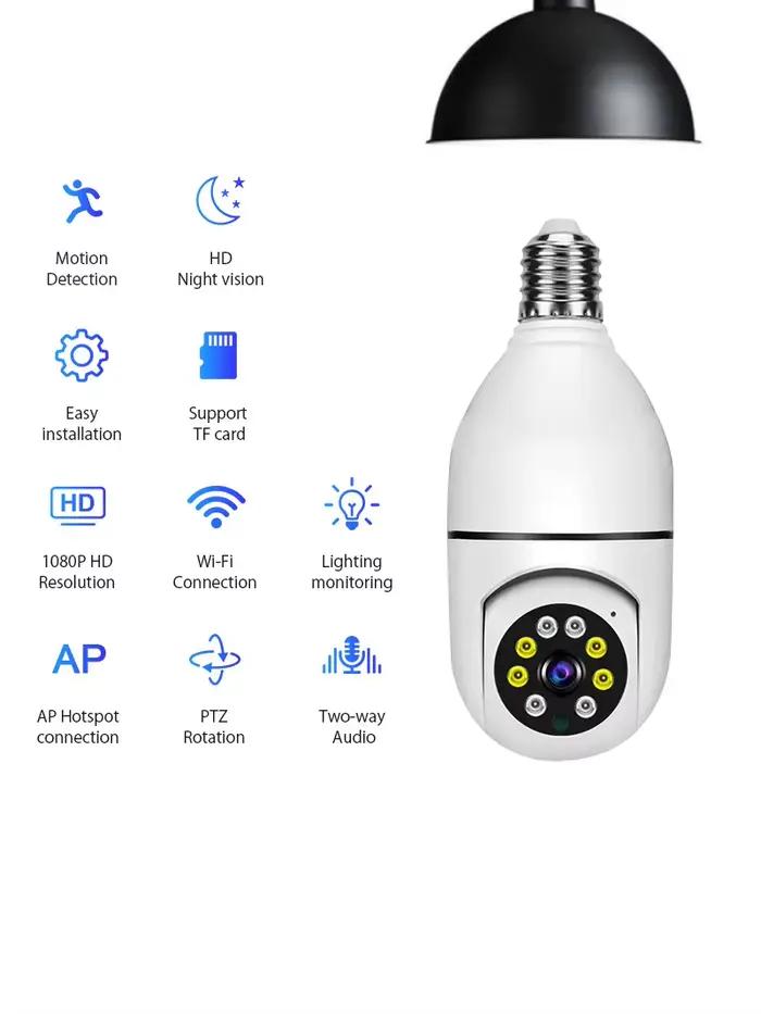Caméra ampoule sans fil Wifi E27