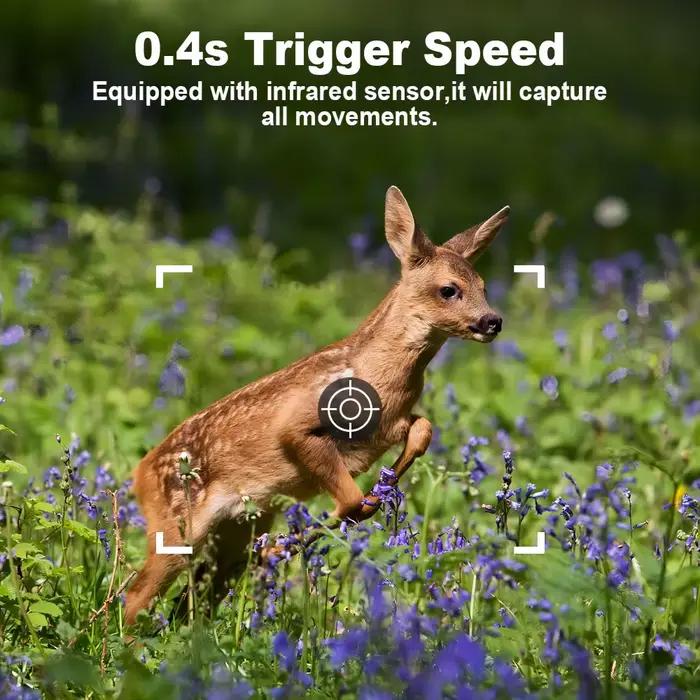 LCLCTEK 4G S06 H6 caméra de chasse au sentier sauvage en direct 940nm lumière infrarouge Invisible batterie Rechargeable