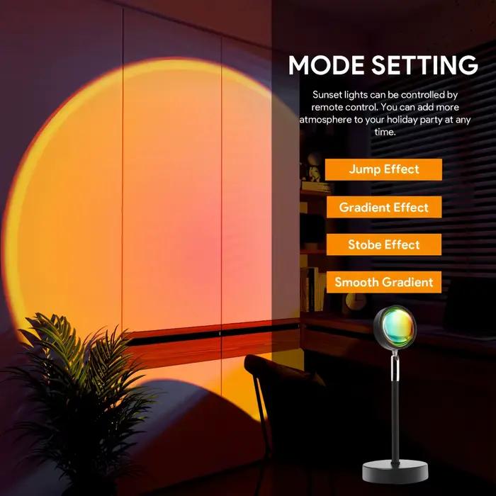 Lampe Coucher de Soleil avec Télécommande