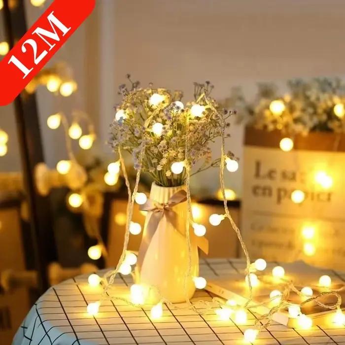 Guirxiété lumineuse boule LED alimentée par batterie USB