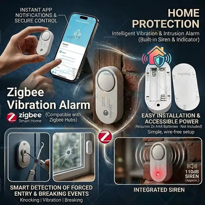 Alarme sirène Zigbee 3.0