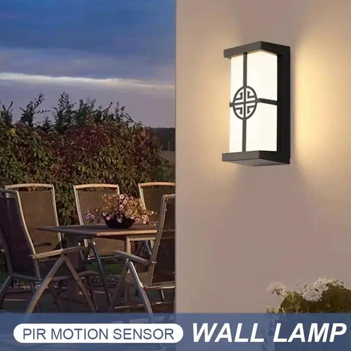 Capteur de mouvement mur LED lumière 16W intérieur et extérieur étanche IP66 porche applique maison