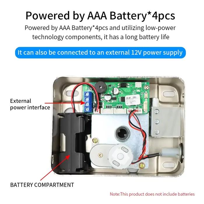 Serrure de porte connectée à empreinte digitale compatible Tuya App