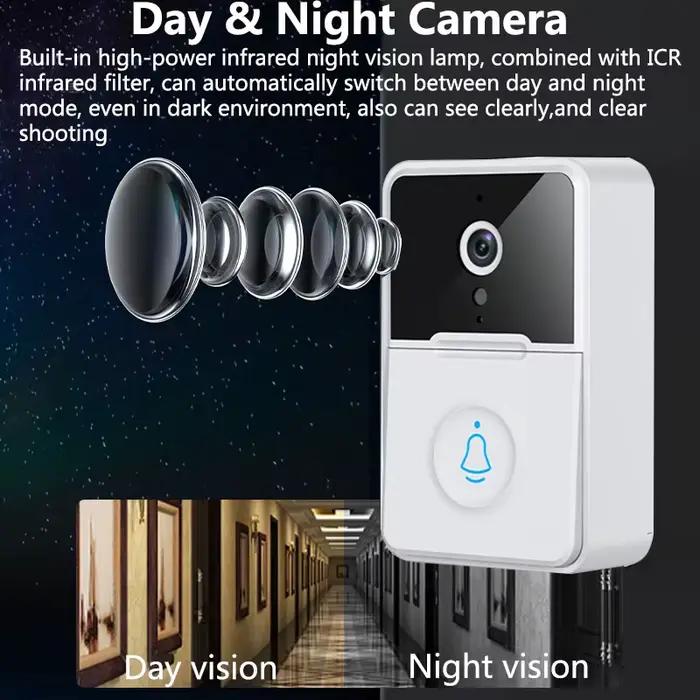 1080P WiFi vidéo sonnette maison intelligente interphone sans fil PIR extérieur étanche Vision nocturne caméra