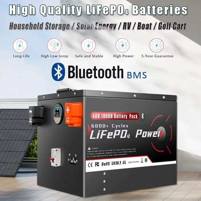 Batterie LiFePO4 24V 48V 100Ah 200Ah