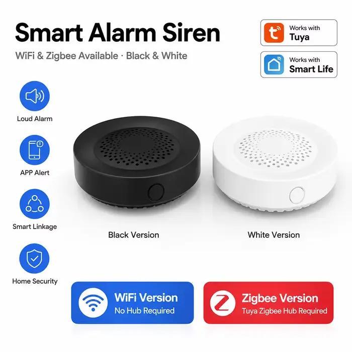 Alarme sirène intelligente Tuya Zigbee – Alerte de sécurité 100 dB