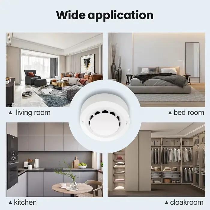 ONENUO Tuya ZigBee détecteur de fumée intelligent Protection de sécurité
