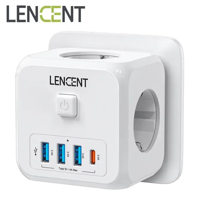 LENCENT Prise USB prises de dés EU