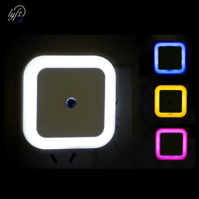 Capteur sans fil LED veilleuse prise ue US Mini veilleuses carrées pour bébé enfants salon chambre couloir lampe d'éclairage