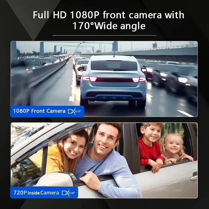 Caméra de tableau de bord pour voitures 1080P