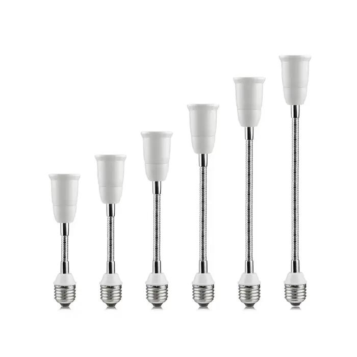 Prolongateur de douille d'ampoule, support de lampe à base rotative, convertisseur d'extension, 12 cm, 20 cm, 30 cm, 40 cm, 50cm